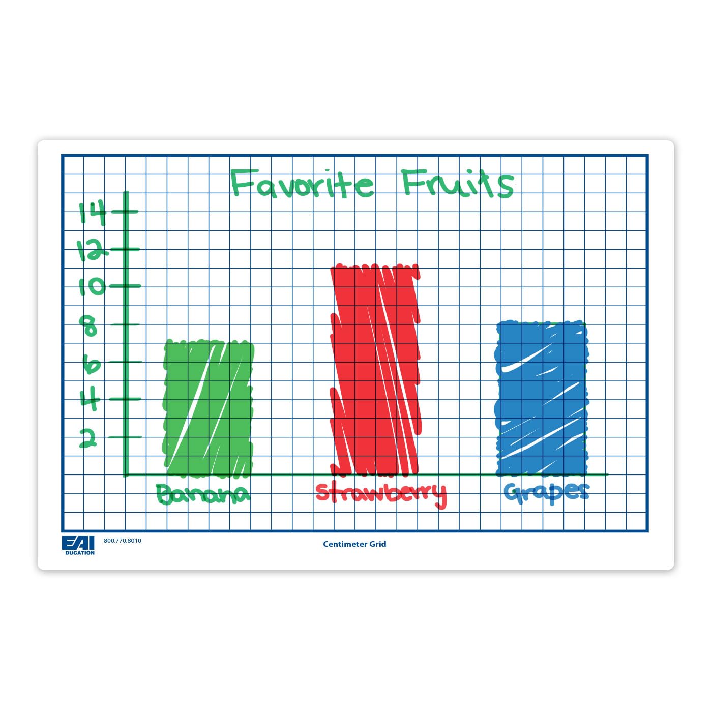EAI Education Centimeter Grid Flexible Dry-Erase Boards: 9" x 12" Double-Sided - Set of 30