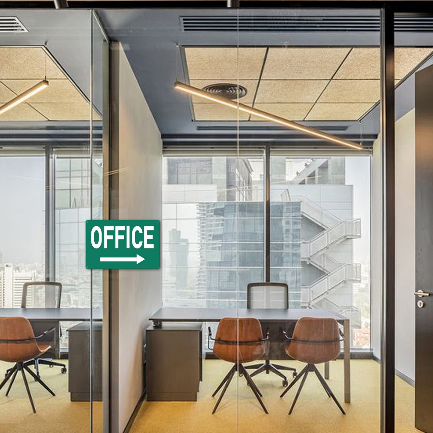 Custom Metal Sign For Doors - Office & Home - 8 x 12 In