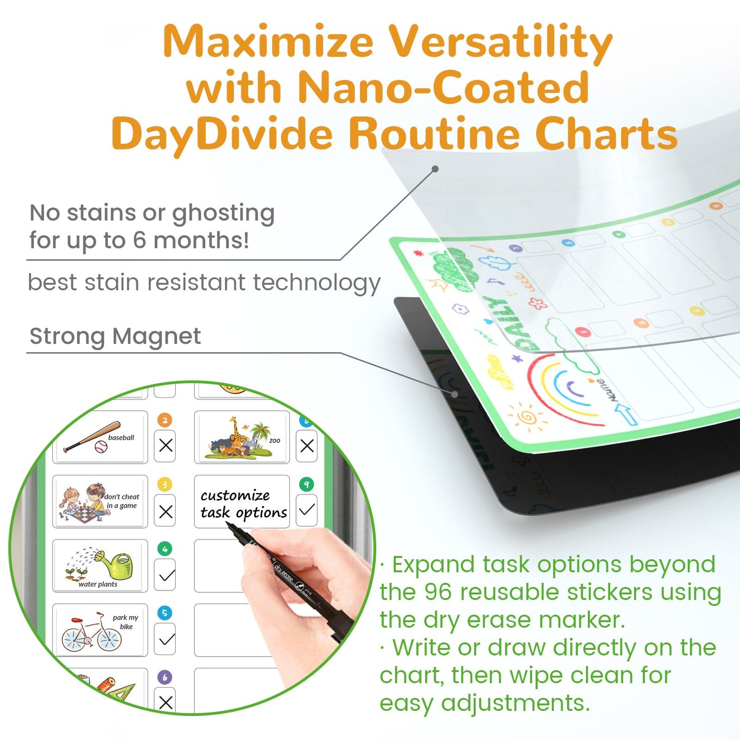 JJPRO Magnetic Bedtime/Morning/Daily Routine Chart for Kids with Reward Jar-Morning Routine Chart,Daily Checklist Reward Chart for Toddlers,Reward Jar for Kids,Cute Visual Schedule Board for Home