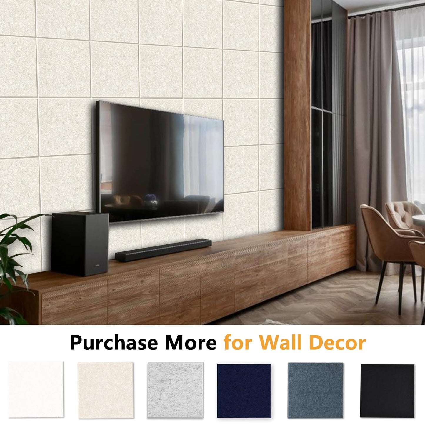 Large Cork Board Tiles for Wall with Push Pins, Removable 36" x 24" Bulletin Board Sets, Adhesive Pin Board | Magrowill 6 Packs Felt Panels for Interior Wall Decor