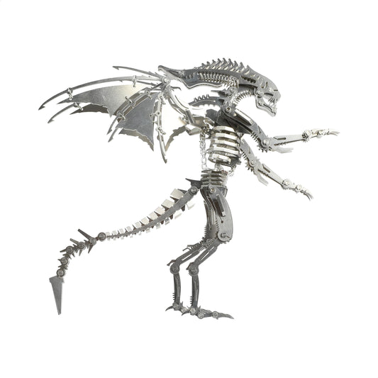KOLOTESANE 3D Metal Puzzle for Adults, Alien Beast Animal Mechanical Model Kit, Precision Laser-Cut DIY Assembly Desk Sculpture, Unique Steampunk Home Decor Gift for Men and Teens