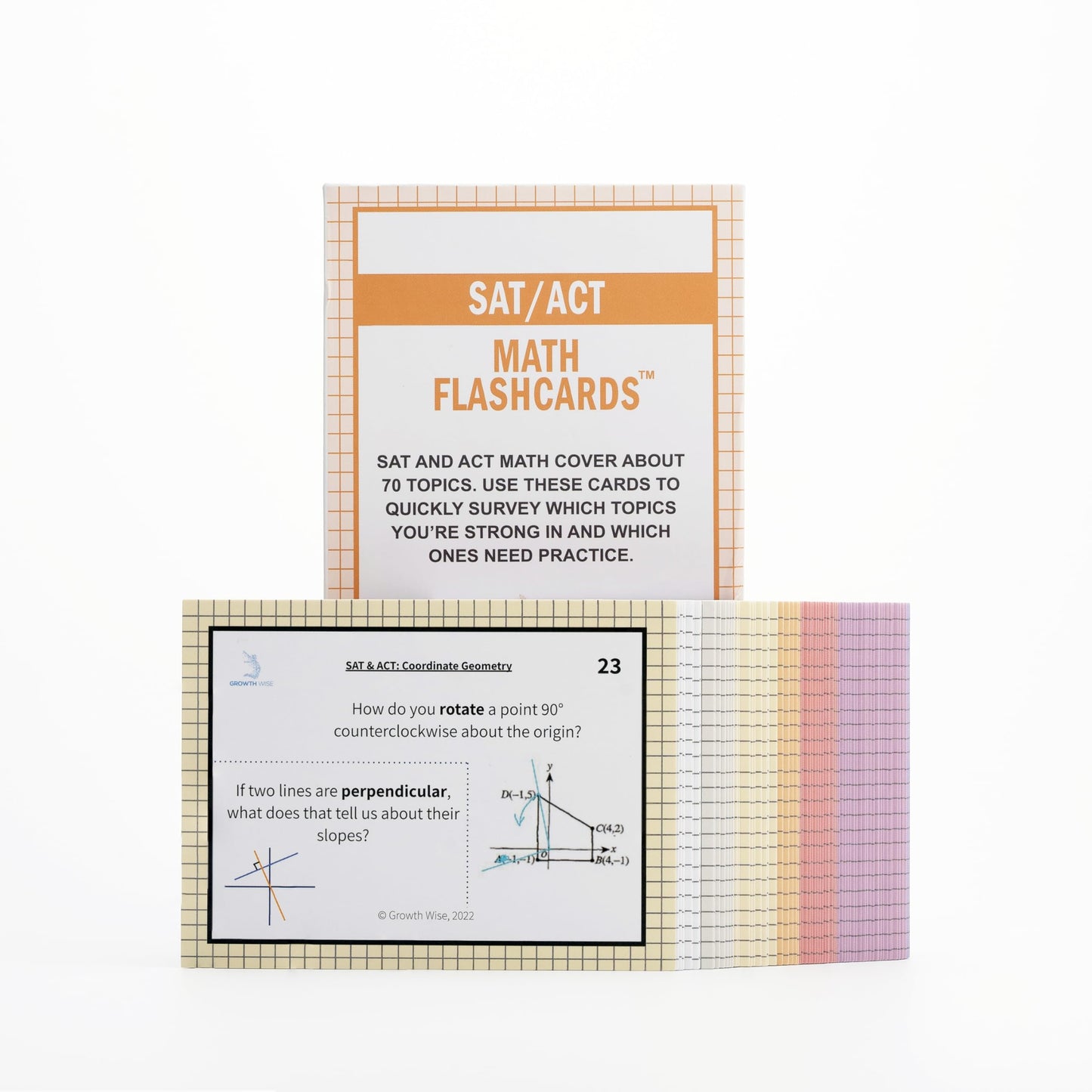 SAT/ACT Math Flash Cards by Growth Wise