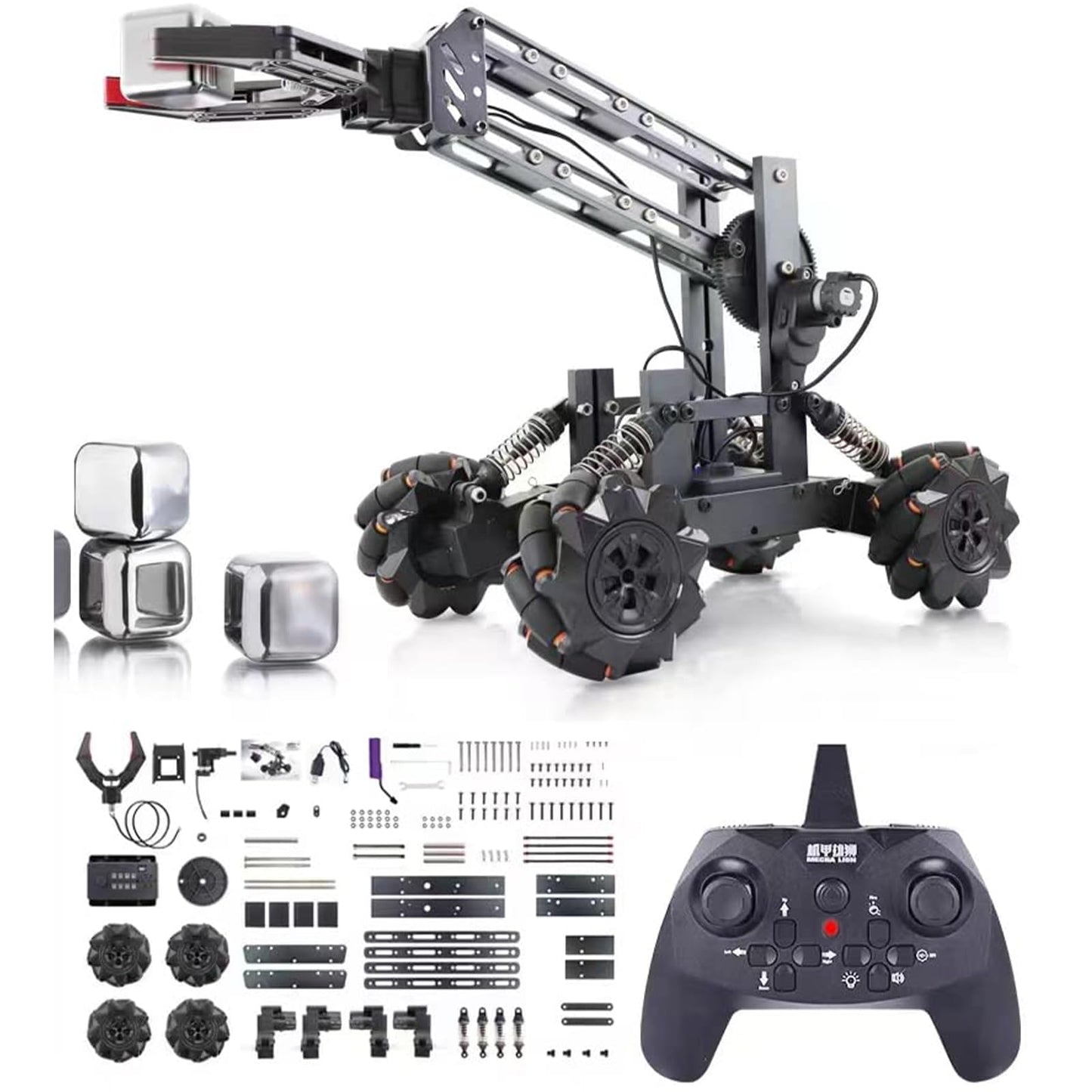 VANLINNY Robotic Arm Kit, DIY Engineering Educational Building Kit, STEM Project Gift for Kids Ages 8-14