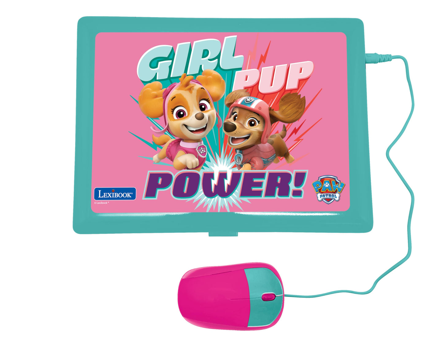 Lexibook, Paw Patrol, Educational and Bilingual Laptop in English/Spanish, Toy for Children with 124 Activities to Learn, Play Games and Music, Pink, JC598PAGi2
