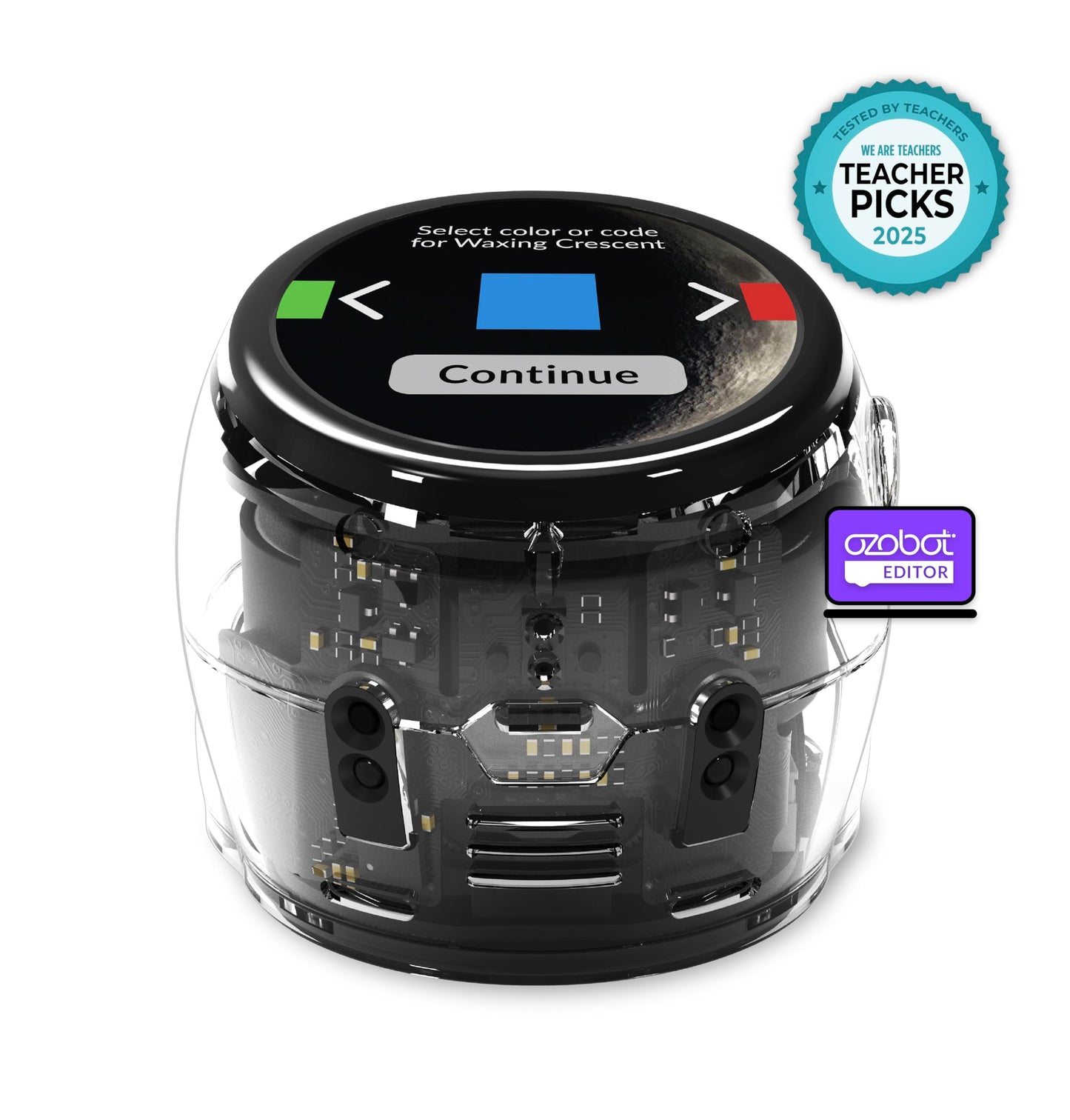 Ozobot Ari Classroom Kit (18 Bots) | Interactive Learning Robot with Touch Screen, ToF Sensor, Accelerometer, Gyroscope, and AI Integration | Hands-On STEM Education for Classrooms and Homeschool