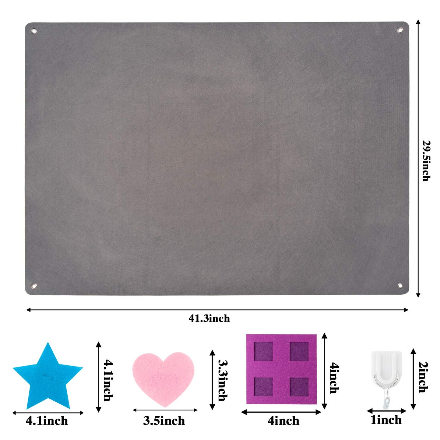 WATINC Shapes Teaching Felt Board Set - 64Pcs Large 3.5 Ft Montessori Preschool Learning Toy, Interactive Tangrams Storytelling Flannel Set for Toddlers, Early Learning Wall Hanging Kit for Classroom