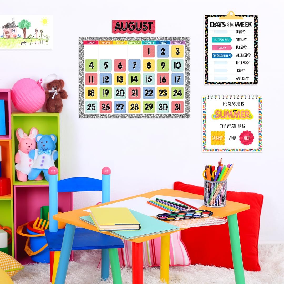CTP Core Decor Pattern Play Calendar Set Bulletin Board Set Classroom Decorations (Creative Teaching Press 11112)
