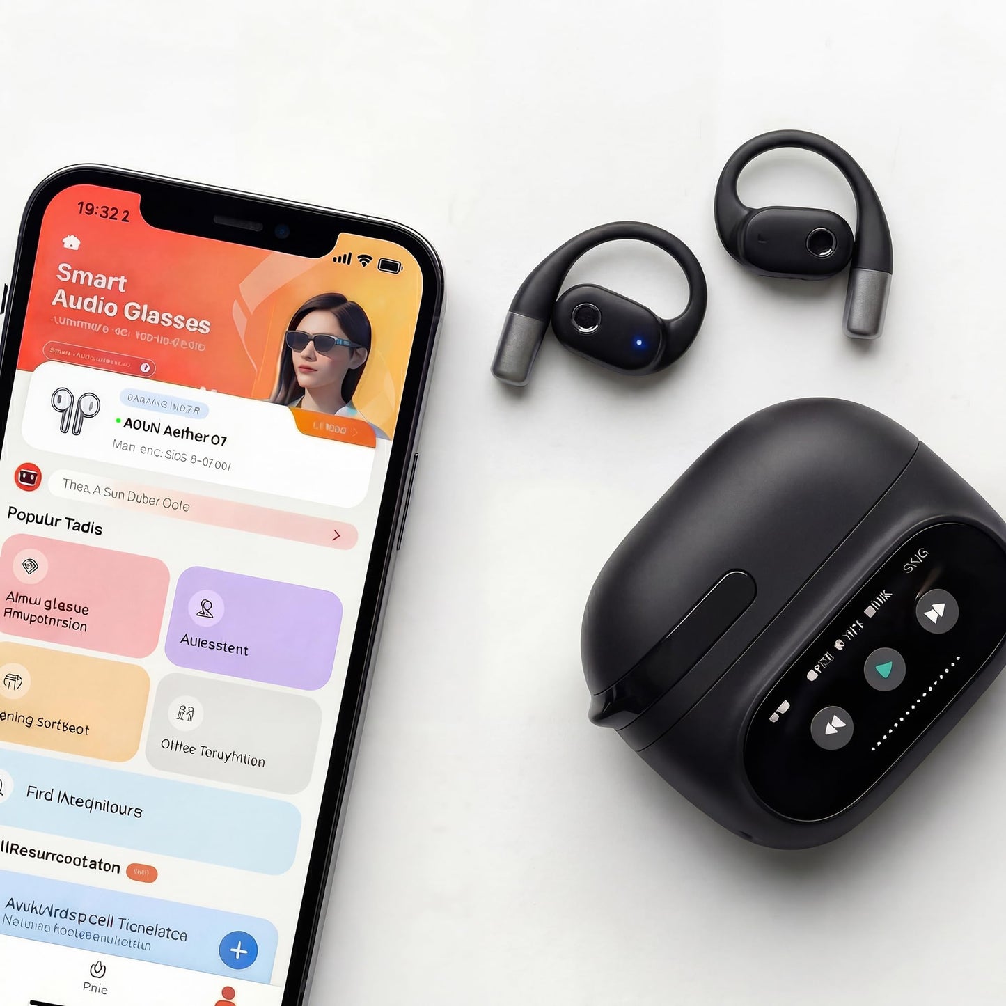 NAMYVERA AI Translation Earbuds Real Time 80H Playtime 164 Language Translator Earbuds Audifonos Traductores Wireless Bluetooth Headphones for Global Travel Business Meeting Learning