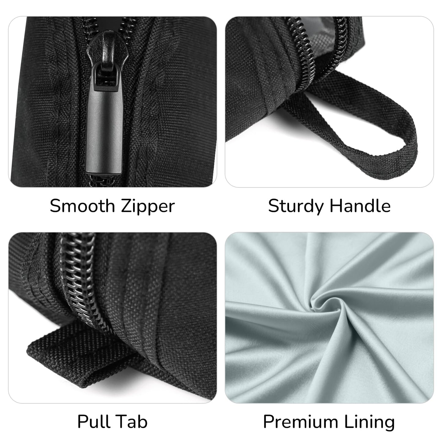 Gloppie Pencil Pouch - Practical Pencil Case, Aesthetic Simple Pencil Bag, Small Pen Holder, Back to School Supplies for Girls Boys, Black