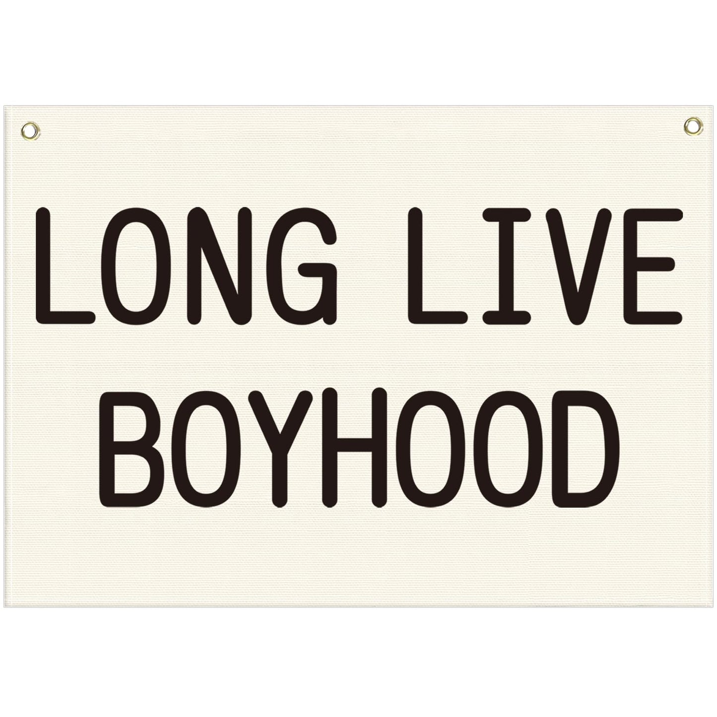 Long Live Boyhood-Nursery Decor-Hanging Rectangular Banner Flag Poster Wall Decor Present for Kids Boy Baby-Babyroom Playroom Boyroom Door Decoration-Christmas Gift-28.5"L×20"W