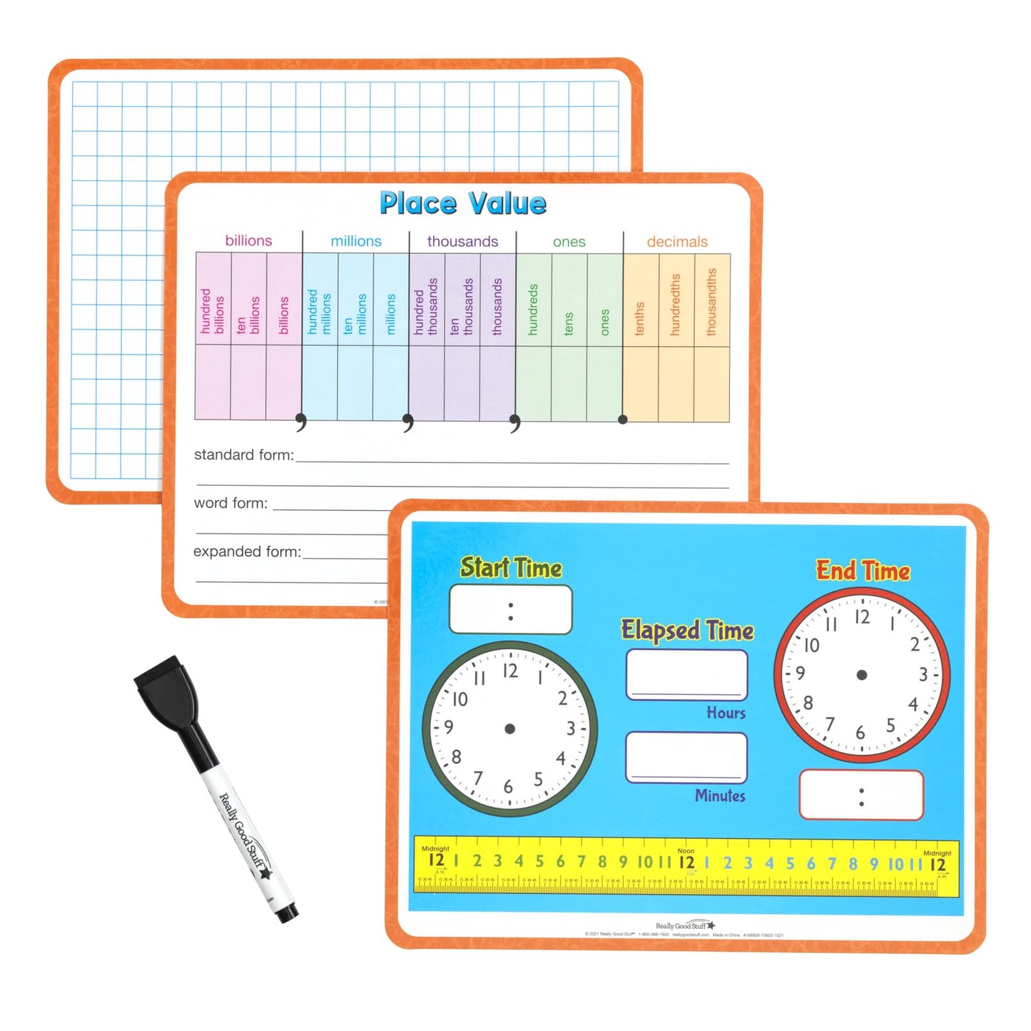 Really Good Stuff Family Engagement Math – Practice, Solve & Play Pack - Third Grade