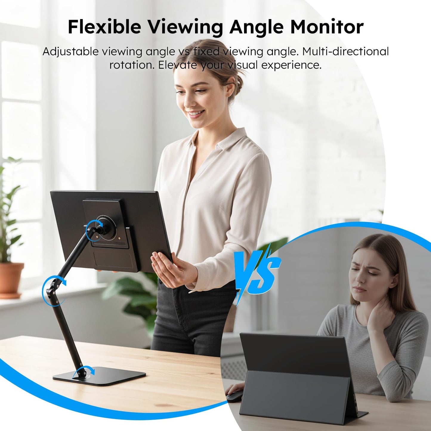 Dopesplay Portable Monitor, 15.6" FHD 1080P IPS Travel Monitor for Laptop, Foldable Magnetic Stand & Carry Case Included, USB-C Screen Extender for Laptop Mac PC Phone Xbox PS4/5 Switch