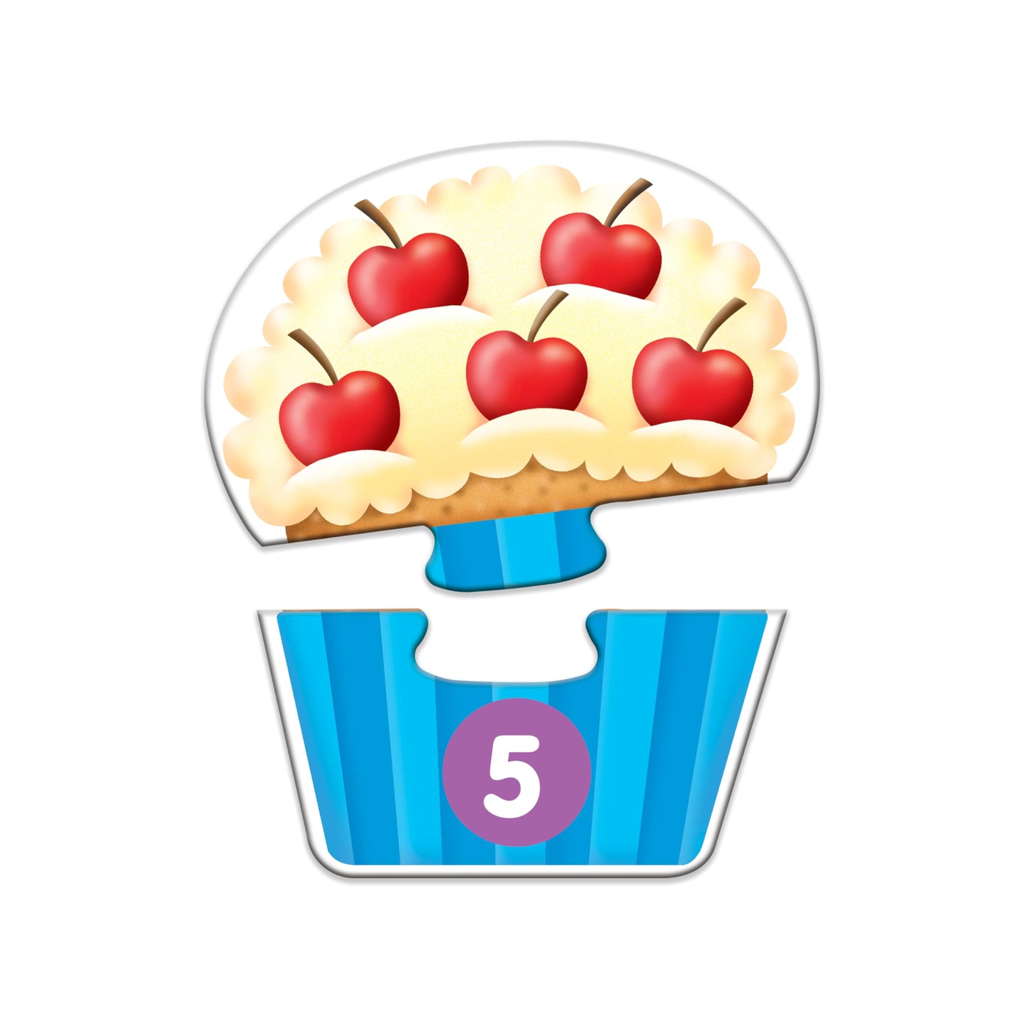 The Learning Journey: My First Match It - Counting Cupcakes- 15 Piece Self-Correcting Matching Puzzles - First Learning Toys for Toddlers 2-5 - Award Winning Toys
