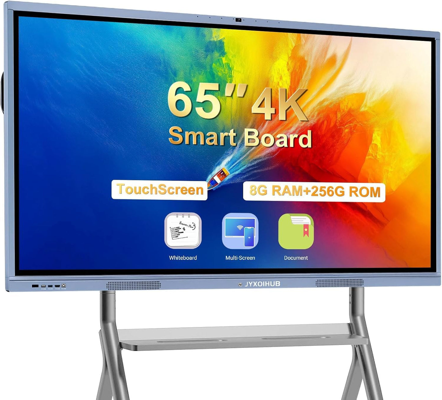 Smart Board Collaboration Hub, JYXOIHUB Digital Electronic Whiteboard Built in Dual OS for Classroom and Business, Touch Screen Interactive Smart Whiteboard (Board Only) (65 Inch)