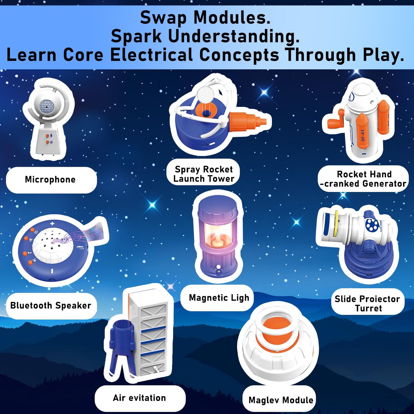 ElapseGlow AI Science Kit for Kids 6-12 Years | STEM Robotics & Electronic Circuit Building Kit with 66 Pcs & 500+ Experiments | Voice Controlled Educational Engineering Toys for Boys & Girls
