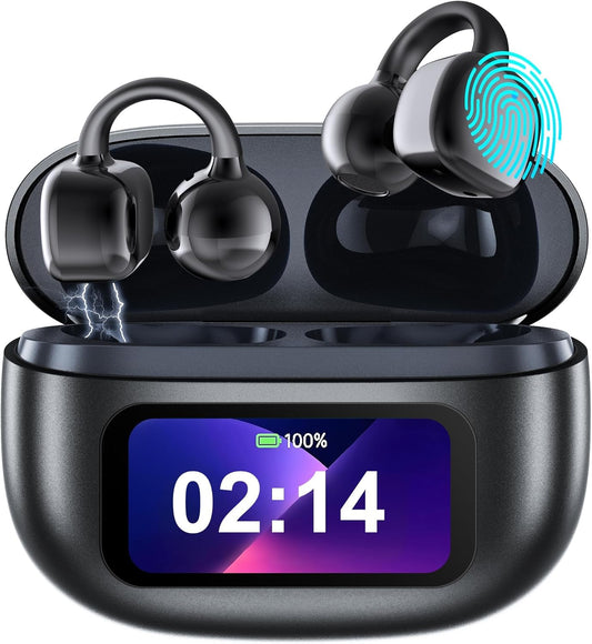AI Translation Earbuds Real Time, 144 Languages Translator Earbuds for iOS & Android, Hi-Fi Sound, 3-in-1 Translation Headphone for Travel, Business & Learning with Charging Case & LED Display - Black