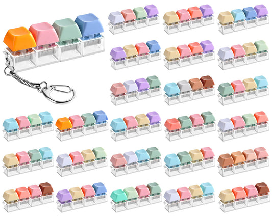36 Pcs Keyboard Fidget Toys Stress Relief Fidget Clicker Keyboards Set Colorful Keyboard Decompression Toys Button Stress Relief Gifts for Adults to Relieve Stresses Pass Time Party Giveaways Favors