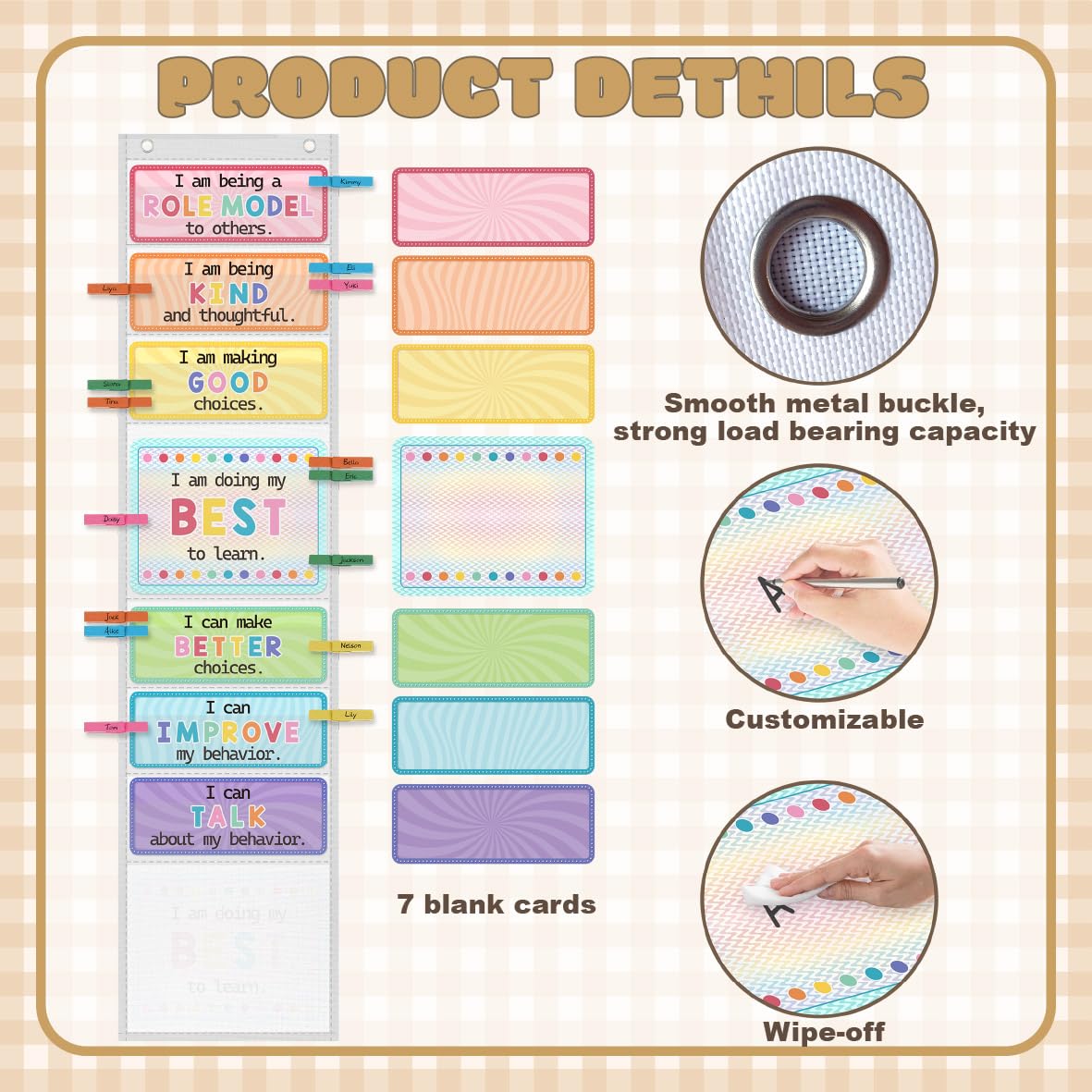 Behavior Chart for Classroom - Behavior Management Classroom Tools Student Behavior Clip Chart for Classroom Management Kids