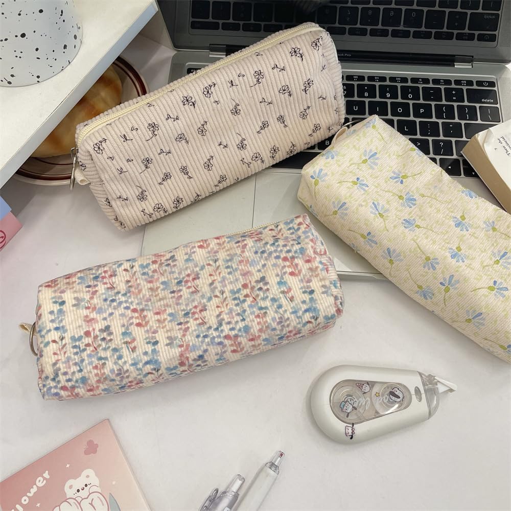 OZAOZ Cute Pencil Case Aesthetic Student Pencil Pouch Coin Pen Pouch Cosmetic Bag Office Stationery Organizer For Kids Teen School (Y)