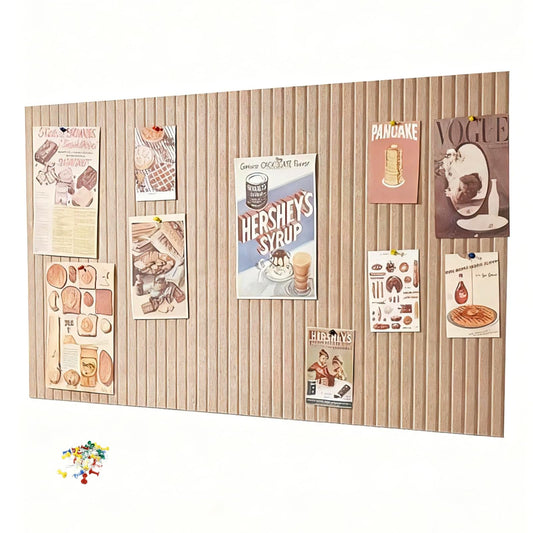 2 Pack 60x40cm Large Cork Board Alternative,Felt Wall Tiles with 30 Colored Pushpins,Removable Adhesive Tabs Photos Notice Board for Home Office Classroom