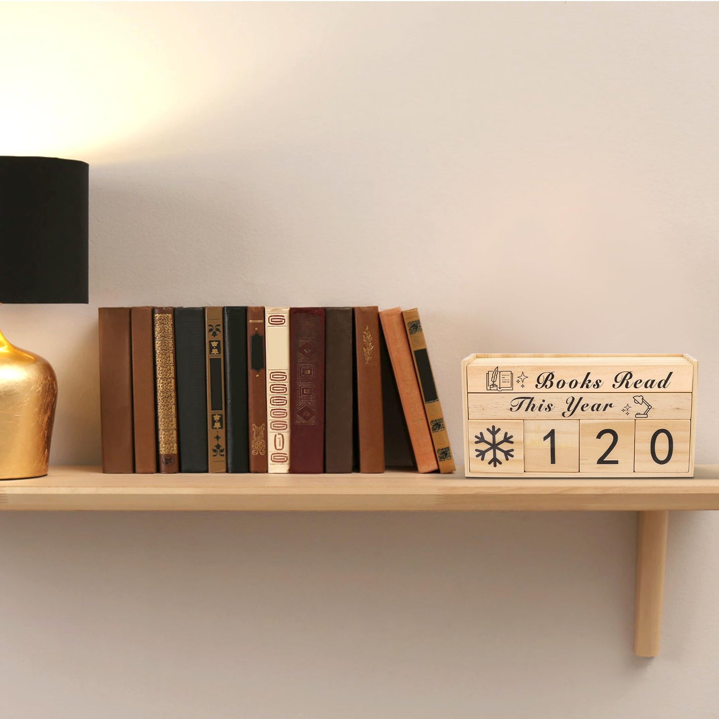 Books Read This Year Counter, Catcan Book Counter Sign Up to 999 Books Reading Challenge Gift for Book Lovers, Bookworms, Librarians, Teachers, Writers