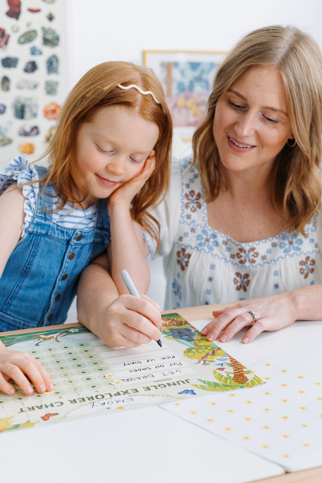 Kids Chore & Routine Reward Chart Set – 3 Jungle-Themed 7-Day Charts with 147 Stickers – Gentle Behavior & Goal Tracker by Saisu – Ages 3+