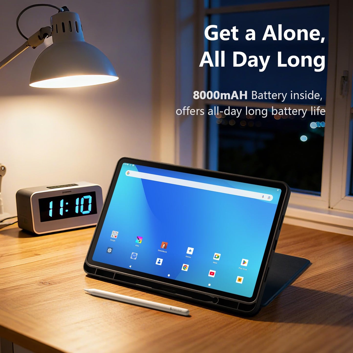 RubensTab T12 Standalone Drawing Tablet No Computer Needed,12 inch FHD Display,Octa-Core CPU,Pre-Installed Drawing Apps & Tutorials,More Bonus Items for Beginners, Artists, Students