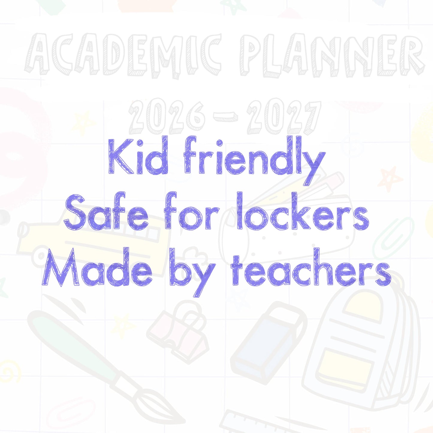 2026-2027 Academic Year Create Elementary Student Planner, 8.5" x 11"