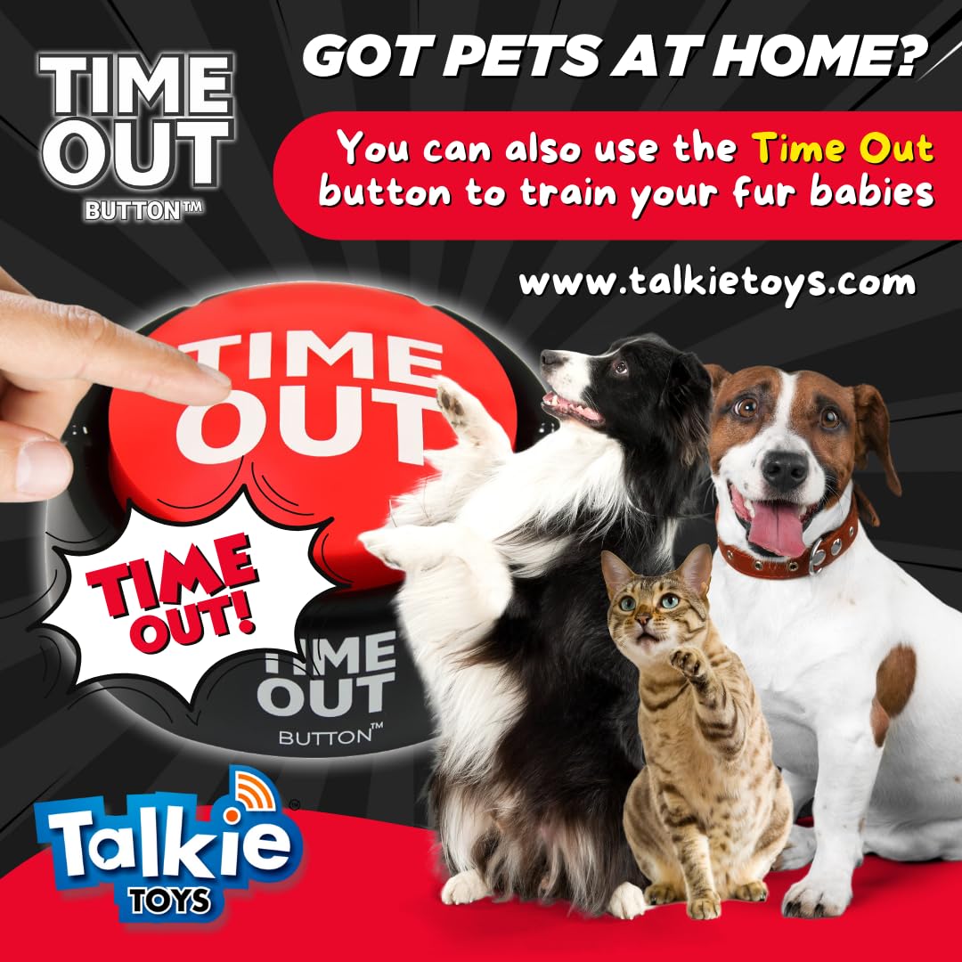 Talkie Toys Products Time Out Button - Plays 8 Hilarious Time Out Sayings