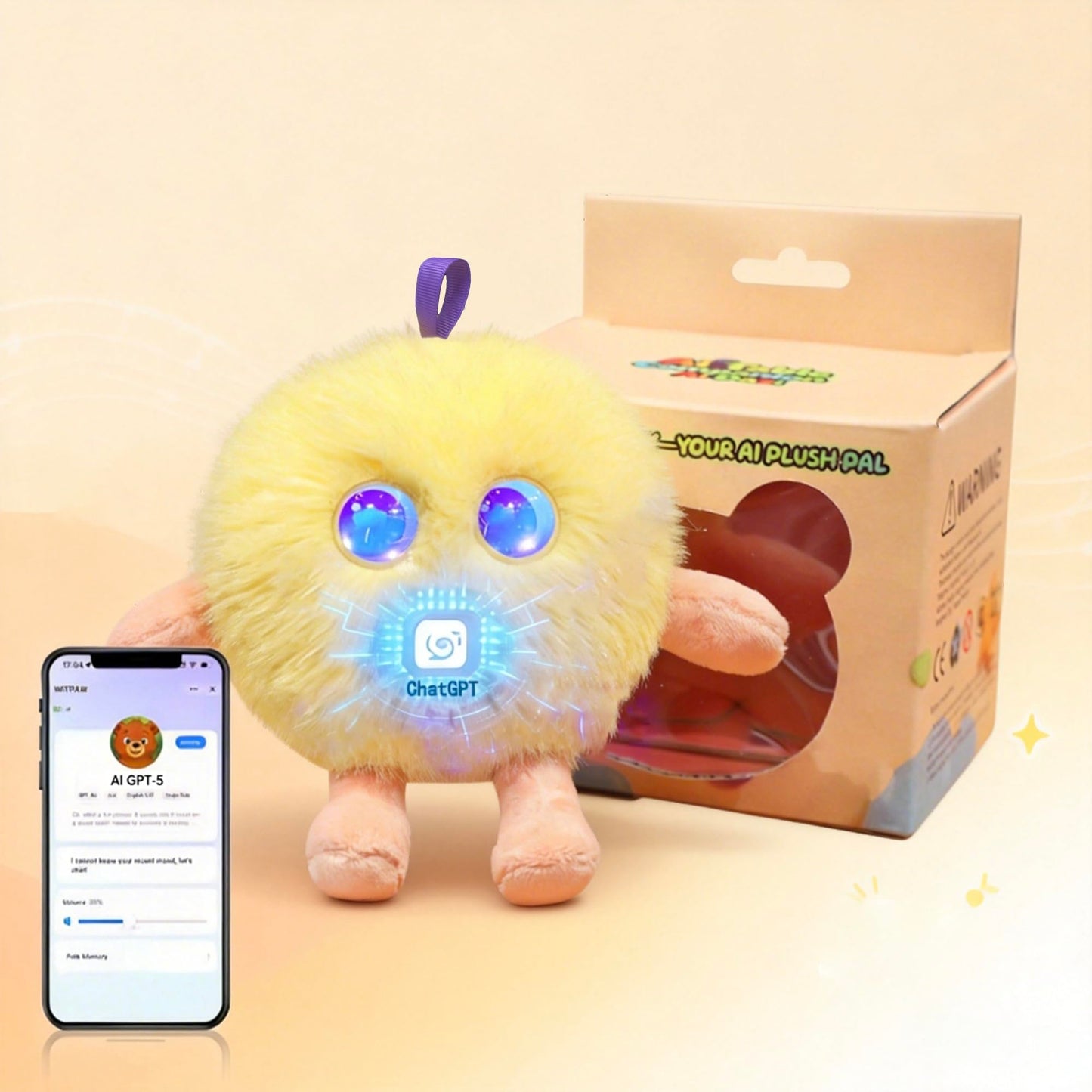 CINQALETHE Emotional Support AI Robot Toy Companion Pet – Smart Interactive Plush Toys for Kids, Realistic Intelligent Robotic Stuffed Pets with Emo AI Technology,Gift for Boys & Girls 3-8 Years Old