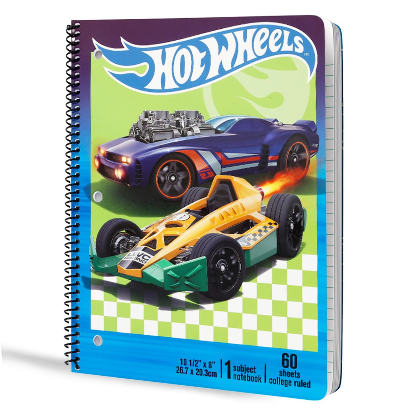 Hot Wheels School Supplies Set - Bundle with Spiral Notebooks, Composition Notebook, 2 Portfolio Folders, Stickers, More | Hot Wheels School Supplies Set for Boys, Girls, Kids