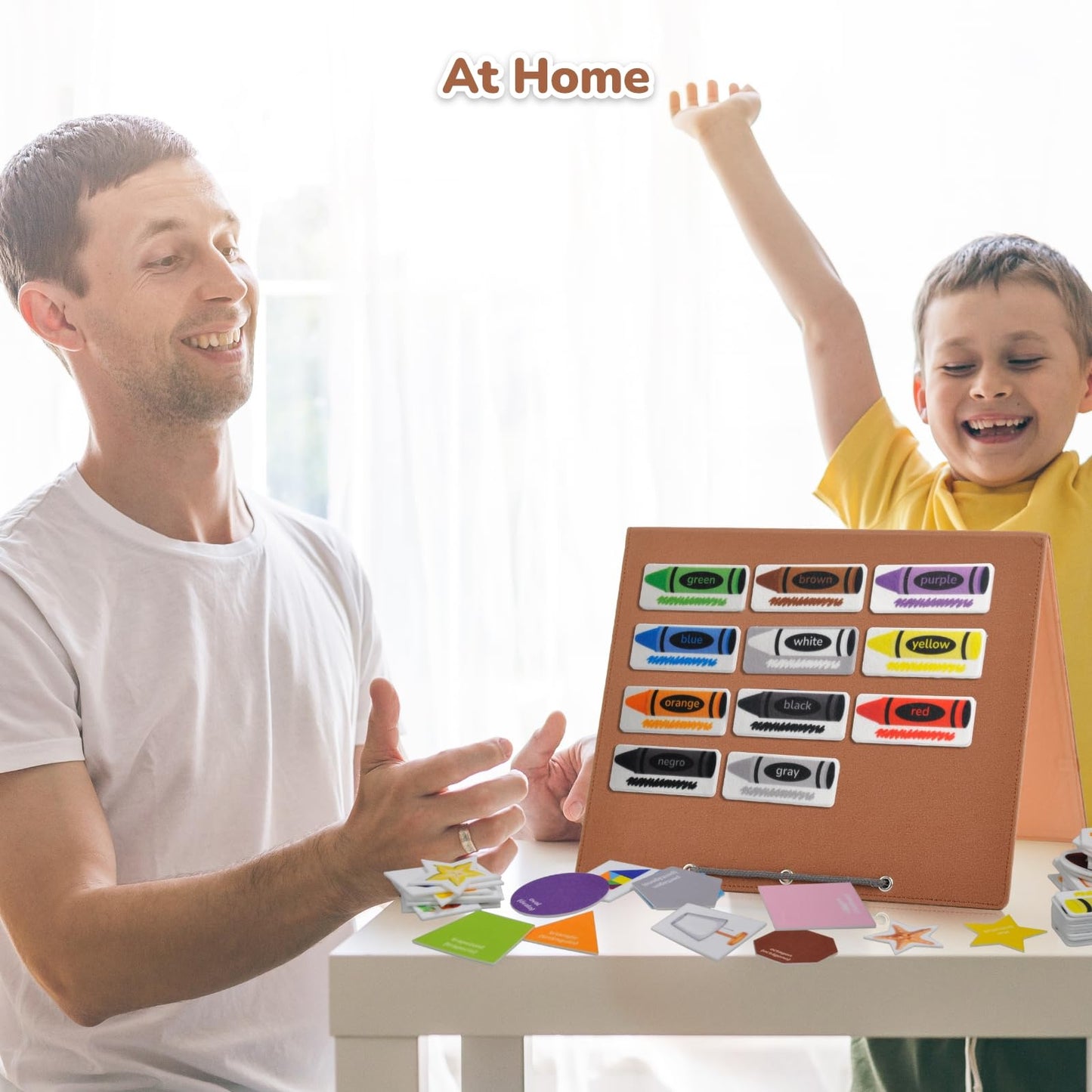 CHEFAN Felt Flannel Board 22 * 13 in,Foldable Freestanding Felt Story Learning Board for Toddlers,Double-Sided Use for Preschool Classroom,Multi Felt Pieces Can Be Used,Gifts for Kids