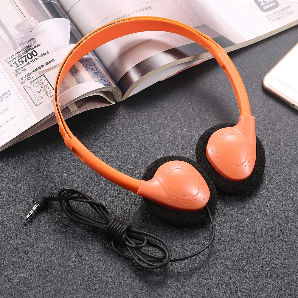 CN-Outlet 100 Pack Classroom Headphones Bulk for Kids School Class Set Headsets for Students Teens Toddler Children and Adults, Wholesale Wired Earphones-Upgrade 10 Mixed Colors