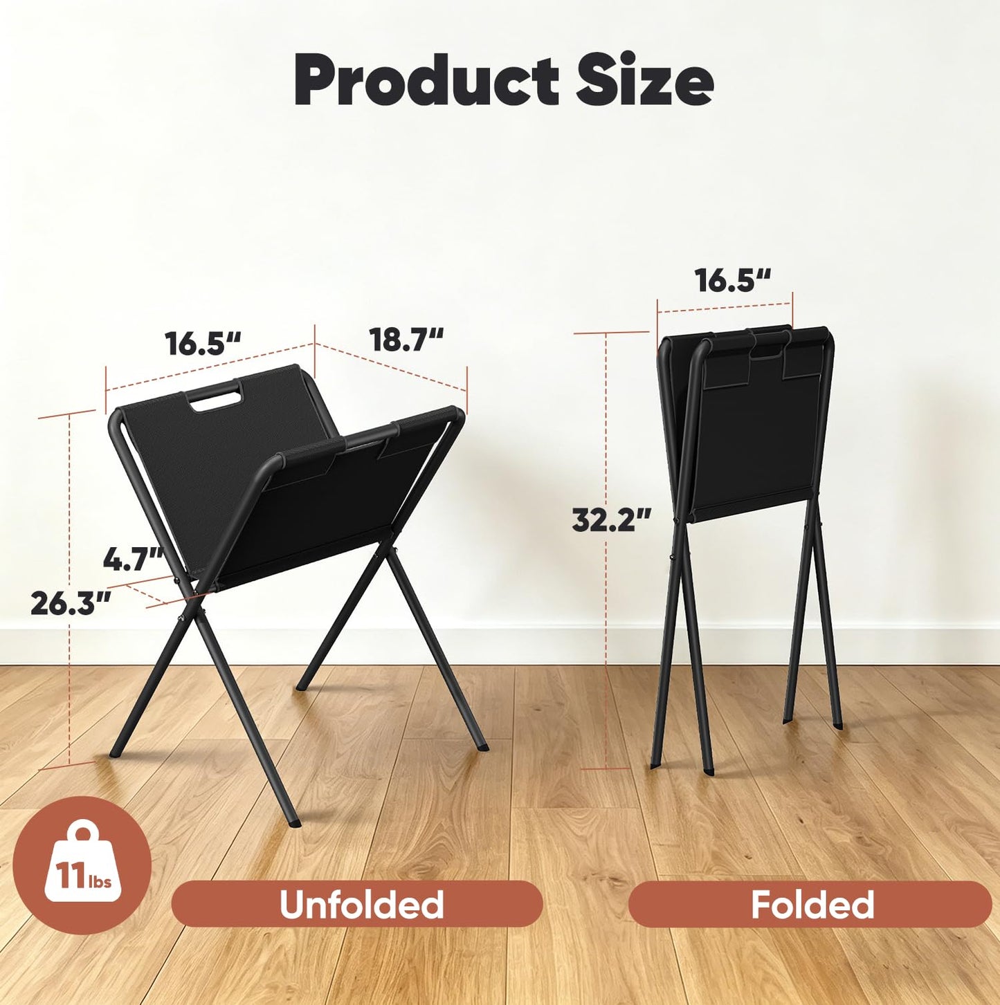 Mocomax Canvas Art Print Rack, Portable Folding Art Display Stand for Painting, Posters, Artwork, Prints, Canvas, Panels, Art Storage Drying Rack in Artist Galleries, Studios, 16.5"Wx18.7"Dx26.3"H (S)