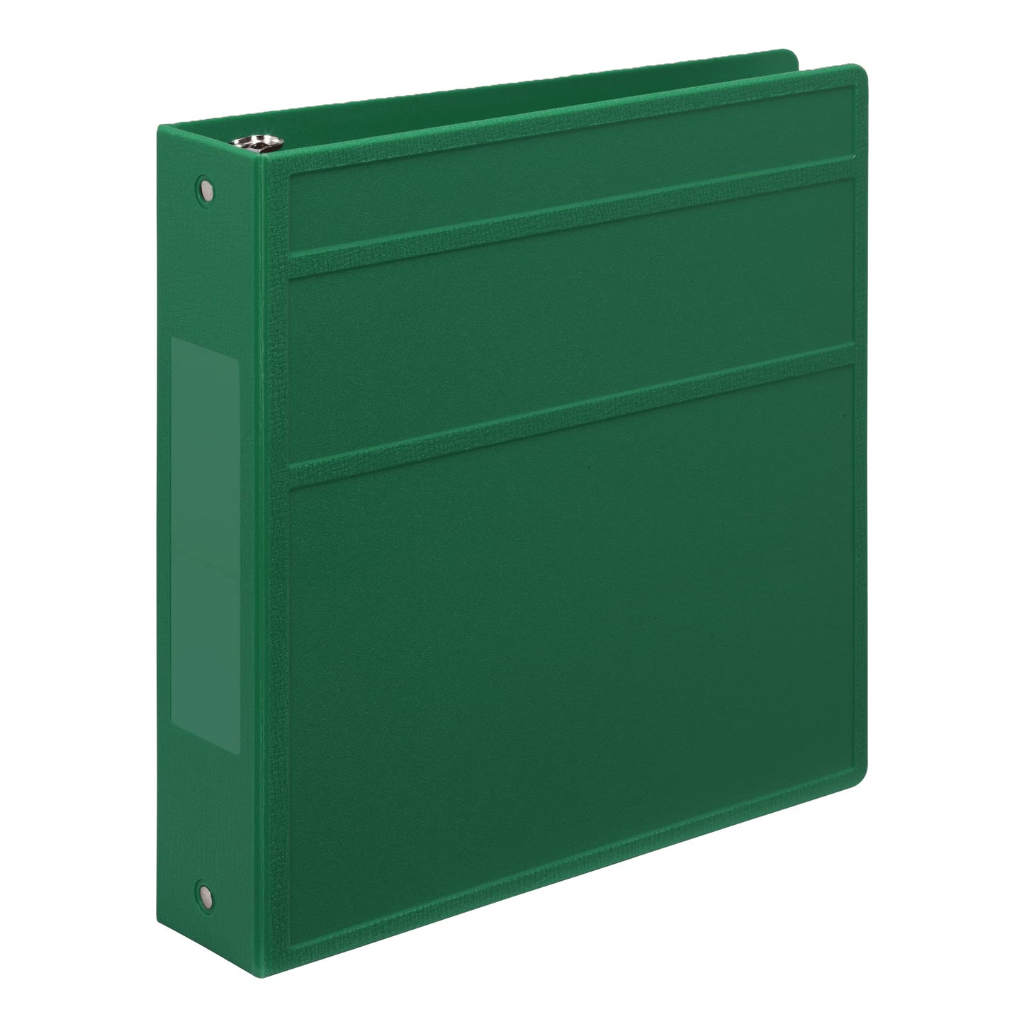 Carstens 2-Inch Heavy Duty 3-Ring Binder - Side Opening, Leaf Green, Durable Plastic, Precision No-Gap Rings, Waterproof Covers, No Pockets, Holds 300 US Letter Sheets, BPA-Free, Made in USA (2844-3R)