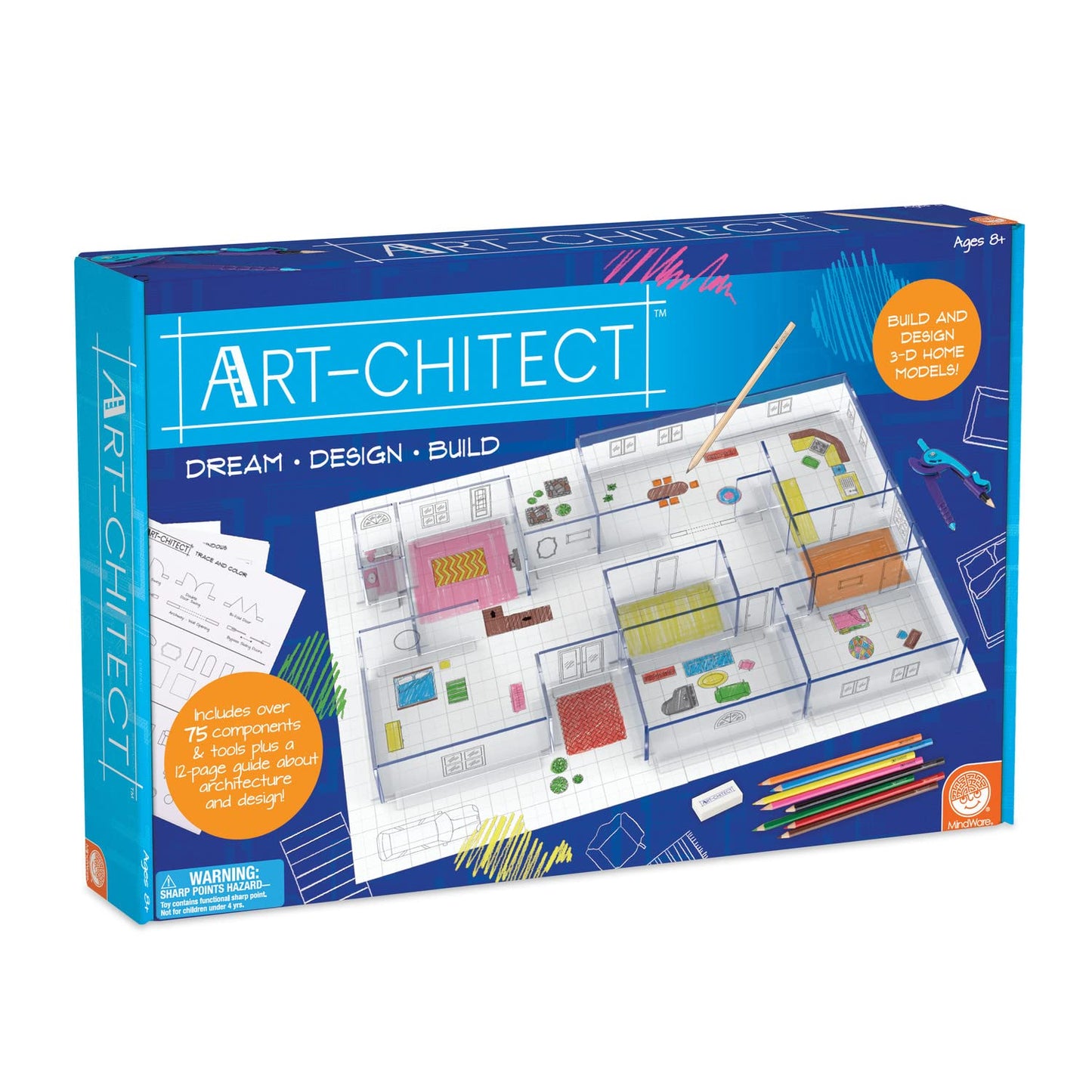MINDWARE Art-CHITECT 3-D Home Design Architecture KIT