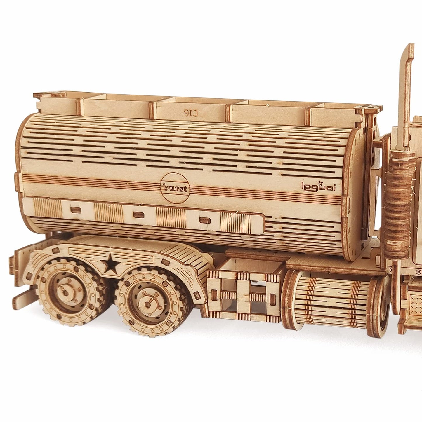 3D Wooden Puzzle - Wood Mechanical Tank Truck Model Kits - Coin Bank Crafts Model - Wooden STEM DIY Brain Teaser Puzzles, 3D Puzzle for Birthday Adults & Teens