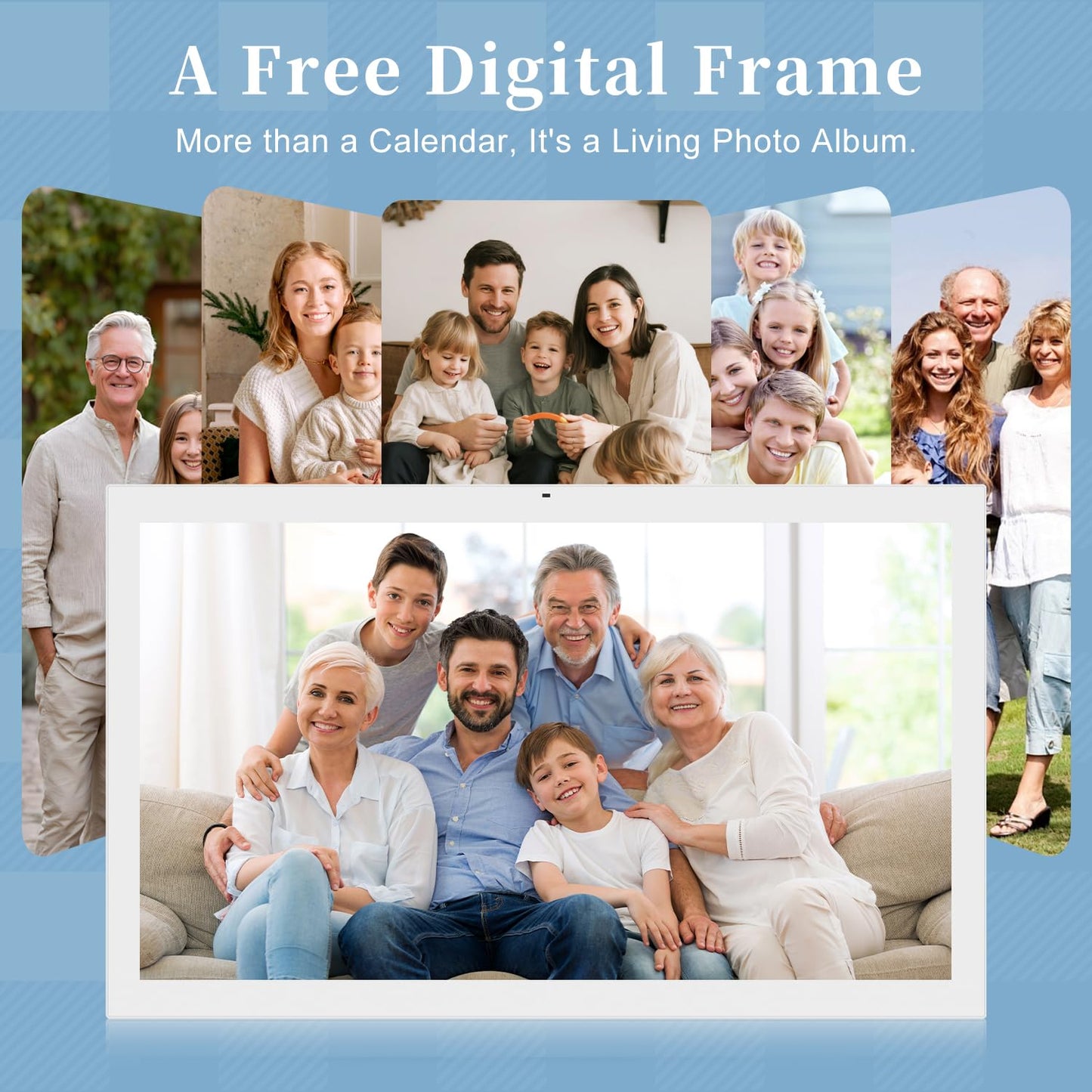 Digital Calendar, 21.5 inch Wall Planner & Chore Chart, FULL HD Interactive Touchscreen Display, Portable Smart Family Organizer, Event Planner, Perfect for Family Schedules - Wall Mountable, No Subscription (Free Magic Import)