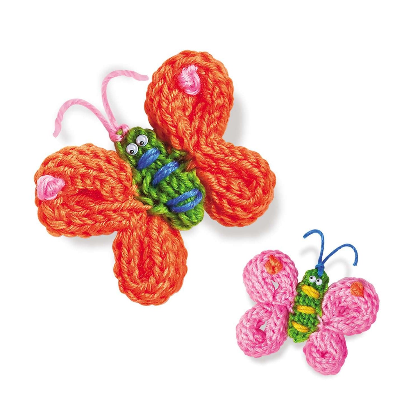 4M Knitting & Crochet Kit for Kids Ages 8-12 – Learn to Knit with French Knitting Reel, Crochet Hooks, Yarn, Scarf & Handbag Projects, Beginner Craft Set for Girls and Boys, STEM Arts & Crafts Gift
