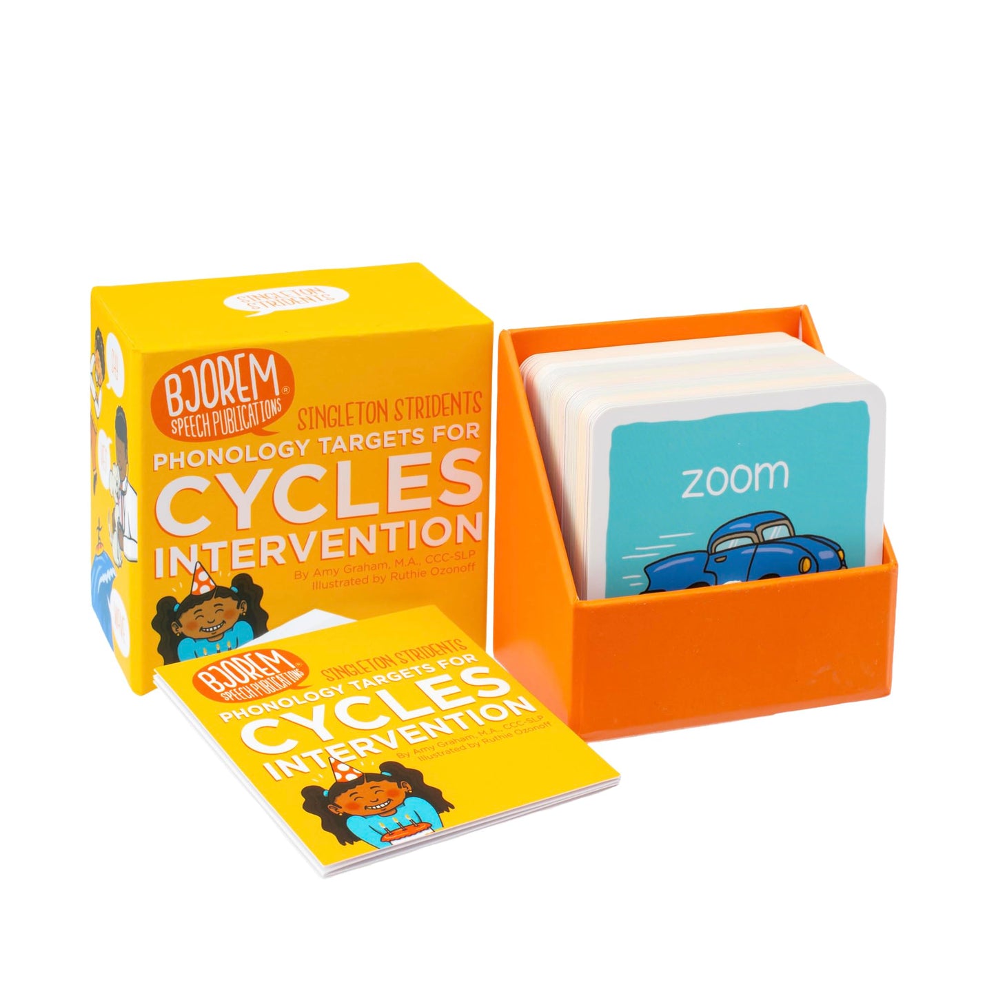 Bjorem Speech® Cycles Intervention Bundle #2 – Evidence-Based Phonology Therapy Cards for Highly Unintelligible Speech | Target Syllableness, Fronting, and Singleton Stridents