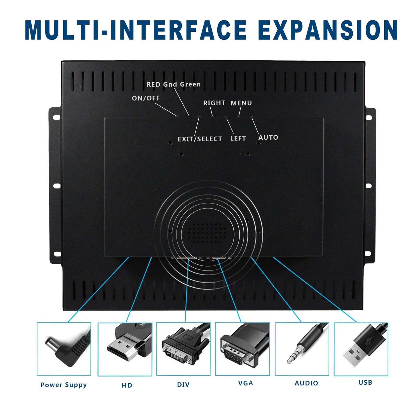 VSDISPLAY 17 Inch 1280x1024 LCD Touchscreen Monitor with VGA DVI Interface 4:3 Industrial Display Used for Outdoor High Brightness