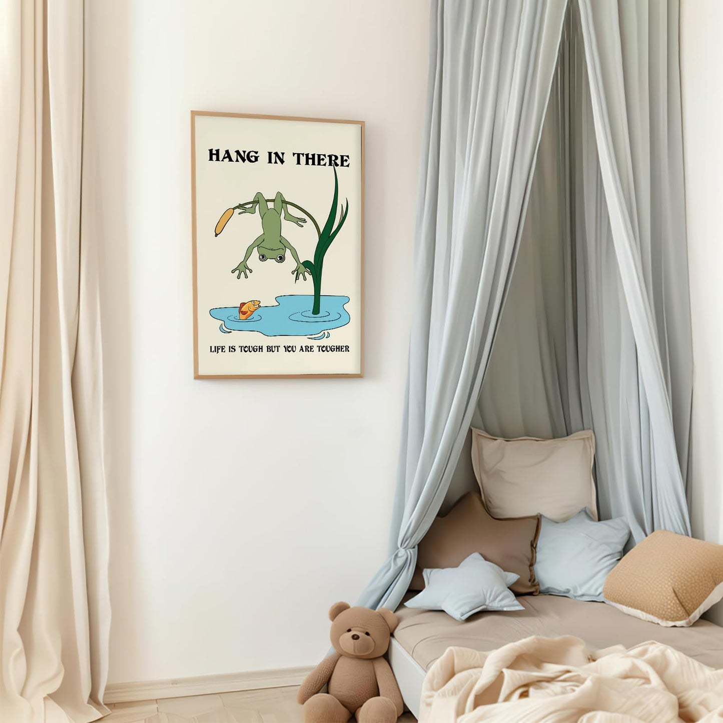 Nursery Poster Motivational Art Print Cute Animal Picture Funny Animal Wall Art Nursery Decor Uplifting Wall Decor 16x24Inch Unframed Poster for Kids Room Boys and Girls Room Baby Room Office Bedroom