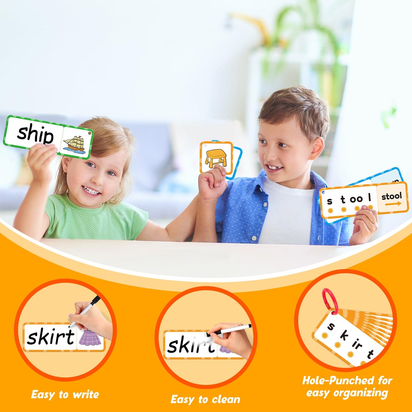 Kasfalci Blends & Digraphs Cards,Phonics Games,Speech Therapy Toys for Toddlers Kids,Learn to Read,Spelling Reading Learning Sight Word Games,kindergarten Preschool Learning Activities,Educational Toy