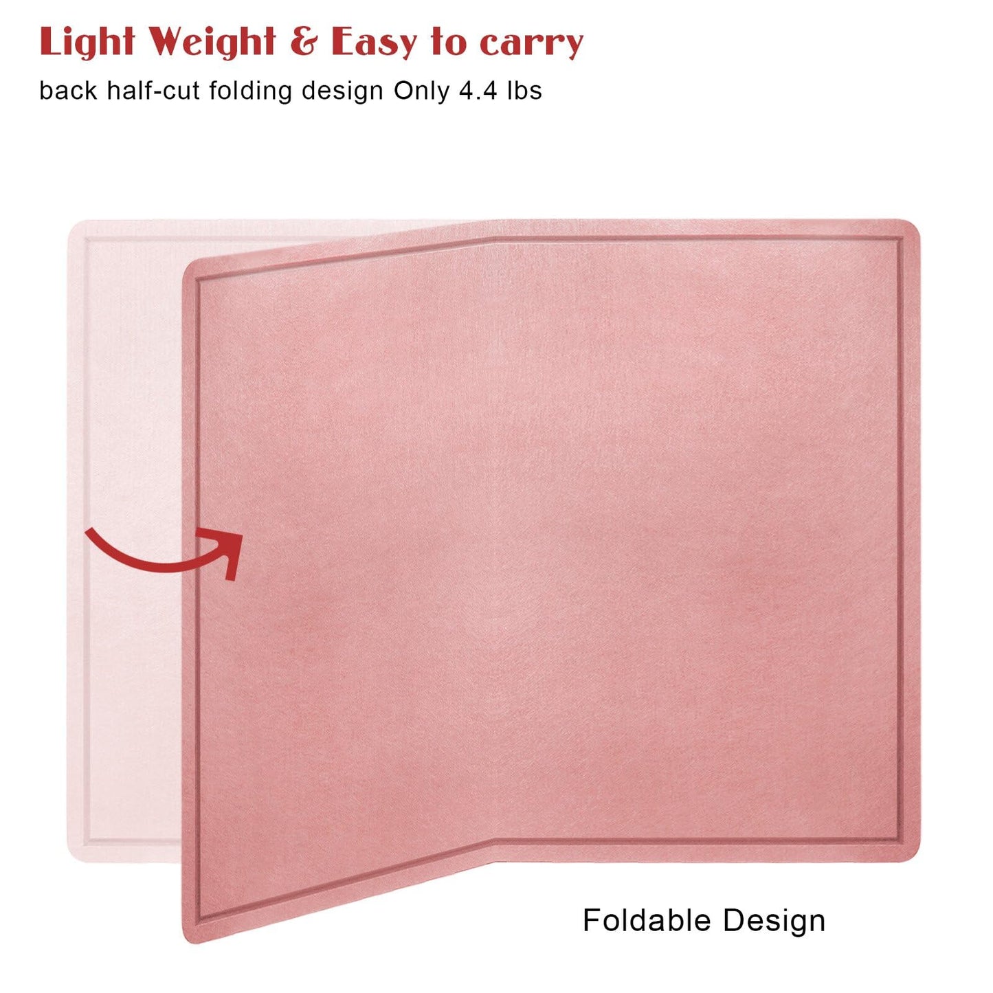 Large Bulletin Board - 60 X 36 inches Decorative Felt Pin Board - 5' x 3' Cork Board Alternative for Wall - Foldable Photo Board Self-Adhesive Vision Board Prayer Board with 30 Pushpins - Pink