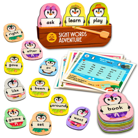 Zicster Sight Words Adventure Game | 300 High-Frequency Words for Pre-K to Grade 2 | Sight Word Flash Cards | Preschool Learning Activities | Classroom Must Haves | Kids Ages 3–6 | Up to 4 Players