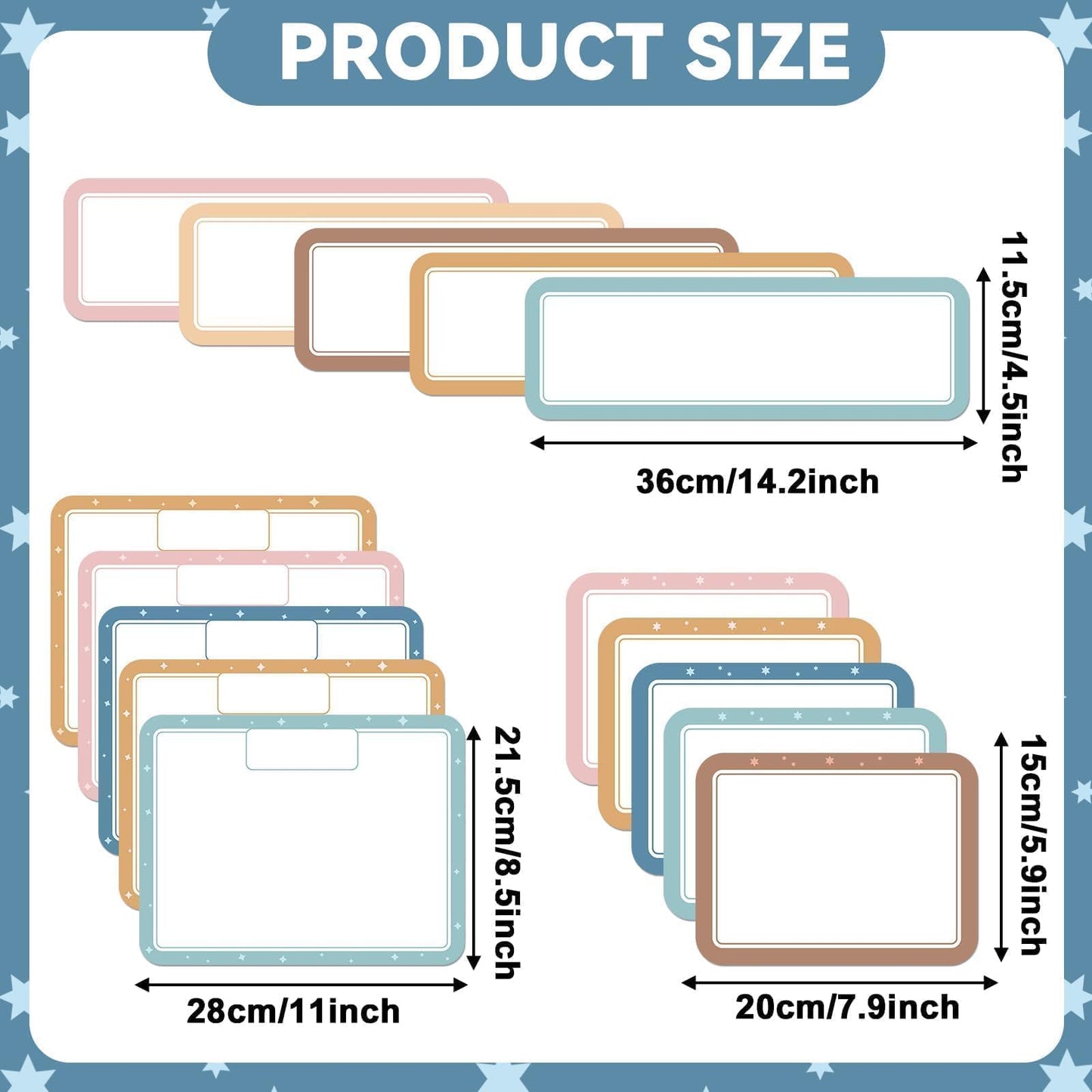 15 Pcs Magnetic Write Wipe Paper Organization Chart Boho Dry Erase Objectives Learning Magnets for Classroom Whiteboard Great for Classroom Goals Targets School Whiteboard Teaching Essential Supplies