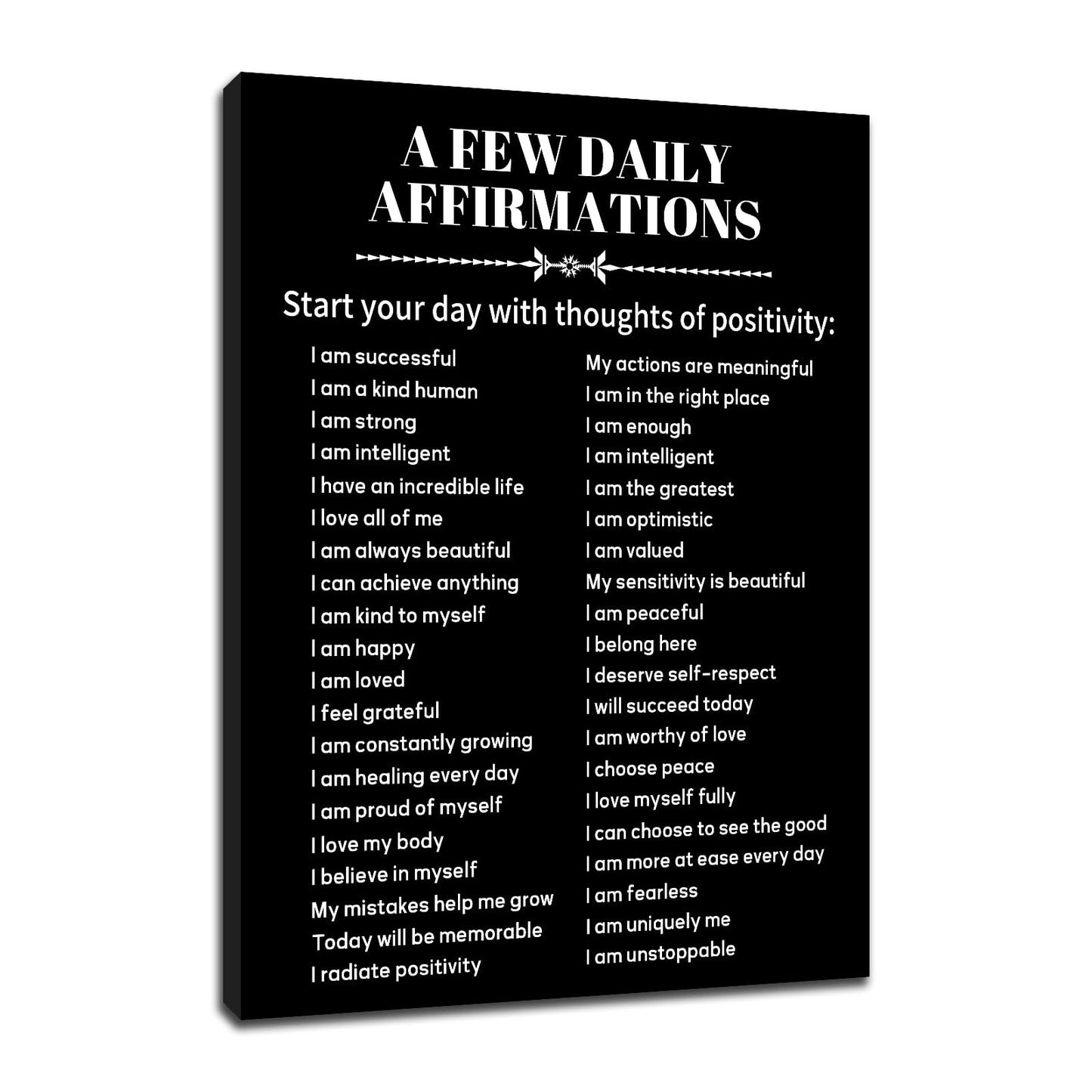 Motivational Canvas Wall Art Inspirational Entrepreneur Quotes Poster Print Positive Theme Picture Painting Wall Decor Artwork for Home Teens Room Office Bedroom Gym Stretched and Framed [18''Wx24''H]