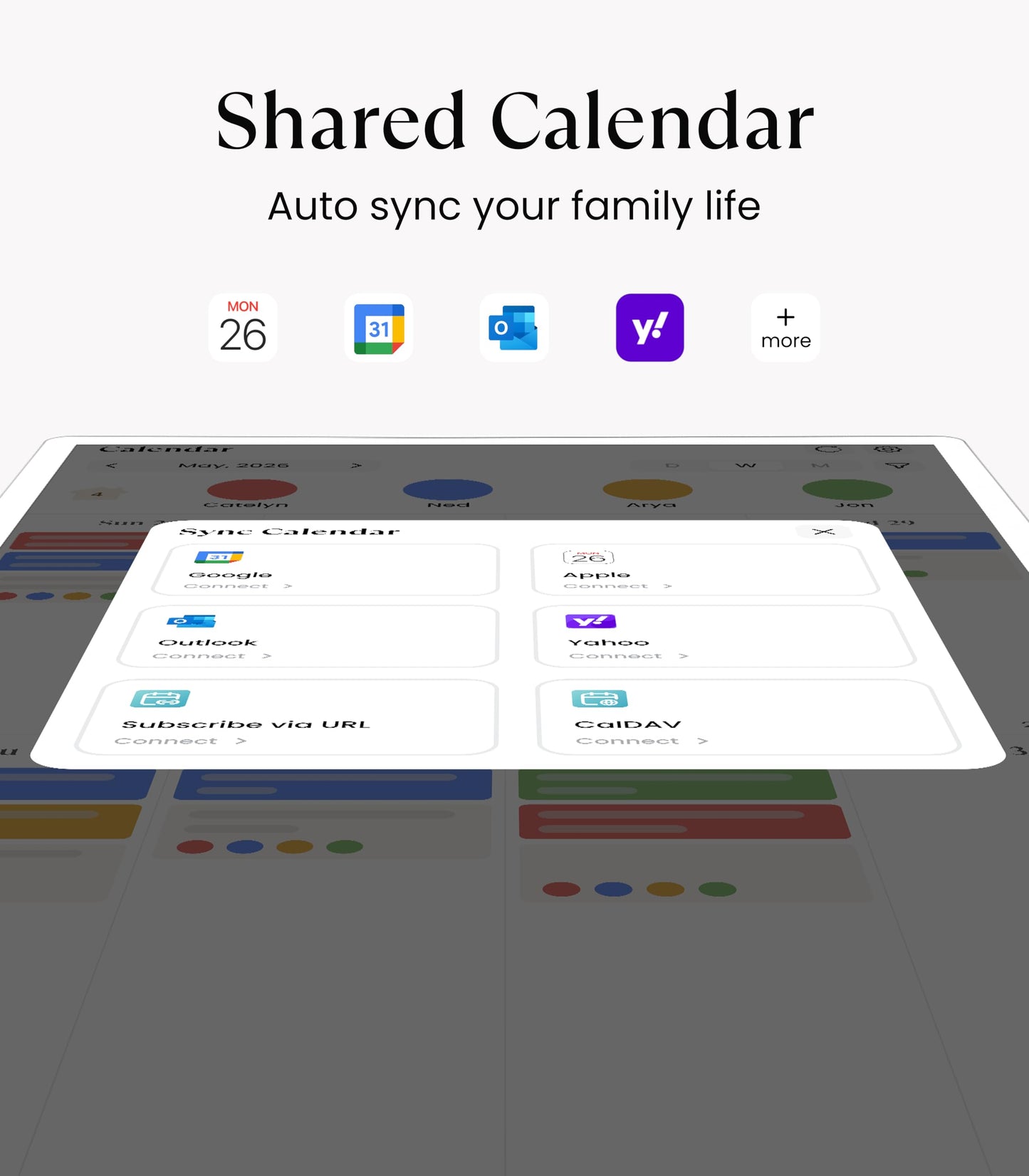 Cozyla Calendar Plus Go: 32" Mobile Smart Digital Calendar, No Subscription Family Dashboard, Electronic Touch Screen with Rolling Stand for Family System-Chore Chart, Meal Planner, Support App Store