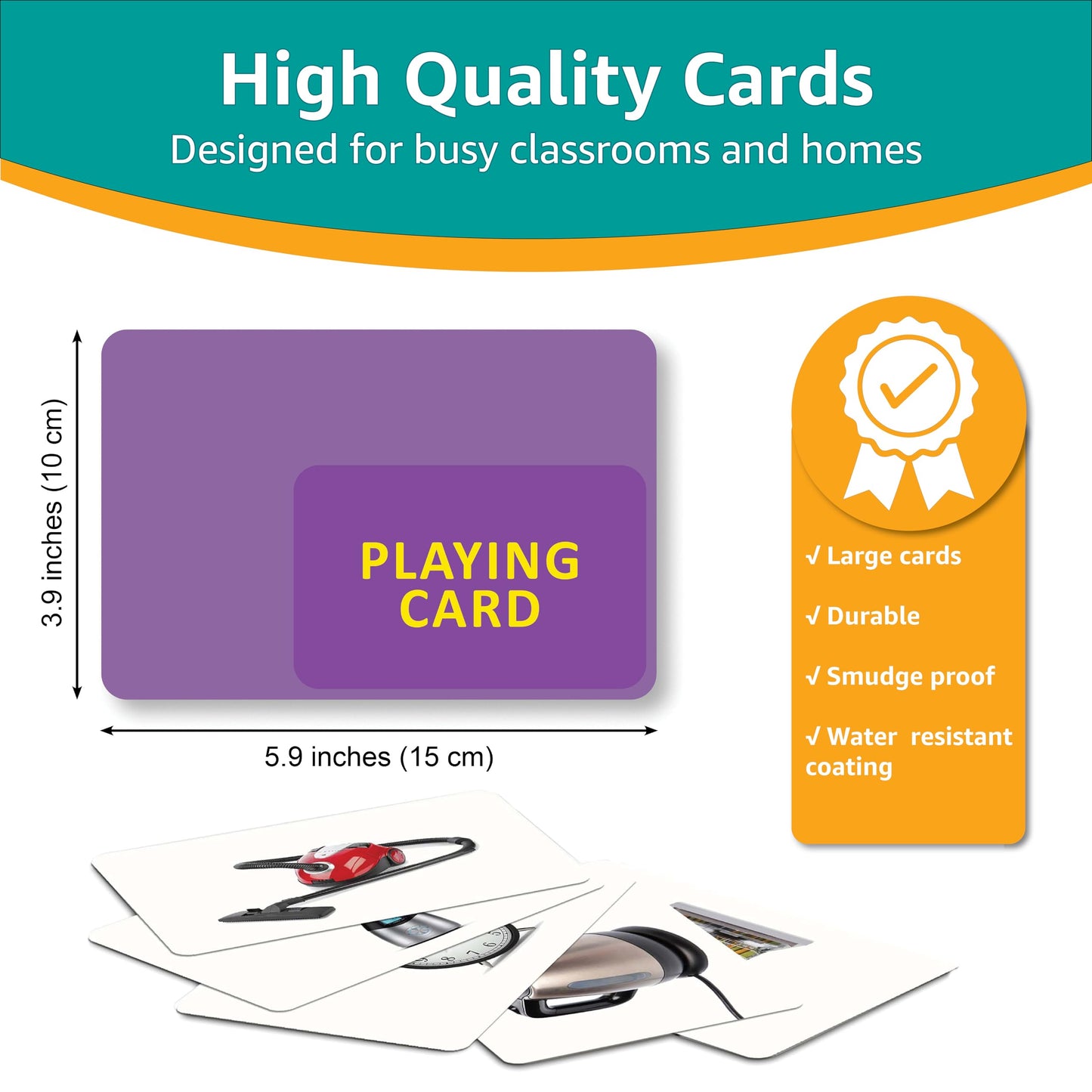Picture My Picture Nouns Flash Card Set – Speech Therapy Tool for Vocabulary, Communication & Thinking, Scratch-Resistant with Activity Guide, Suitable for Education, ESL & ABA – Set of 200