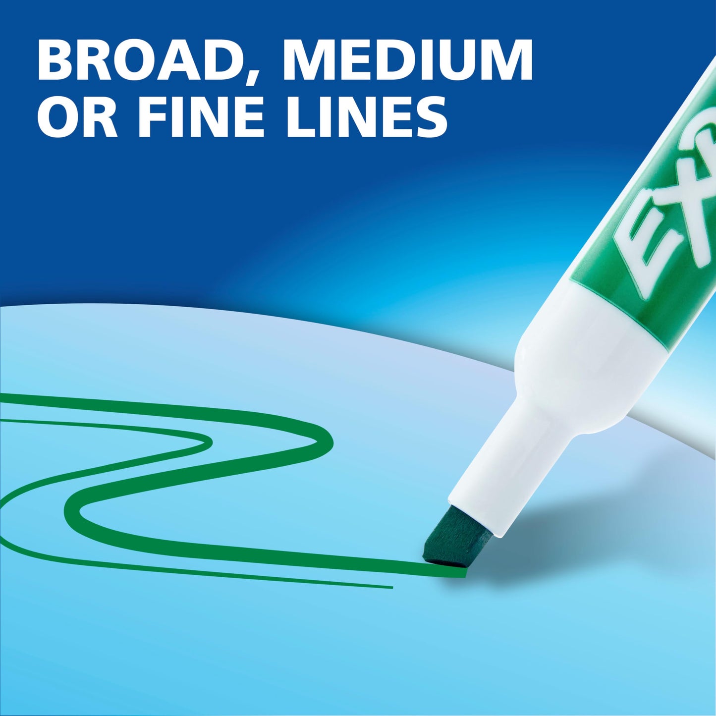EXPO Dry Erase Markers Set, Fine & Chisel Tips, 11 Count - Classroom, Office Supplies, For White Boards, Easily Erases